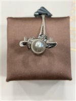 Anello Salvini Donna in Oro bianco Perla 0.09 Ct AAP30785 - AAP30785